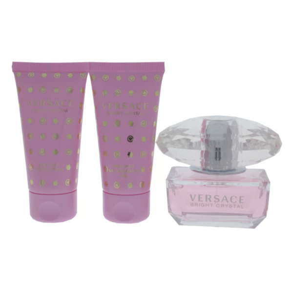 Coffret Versace Bright Crystal (Edt 50 ML+Sh/G 50 ML+Bl 50 ML)