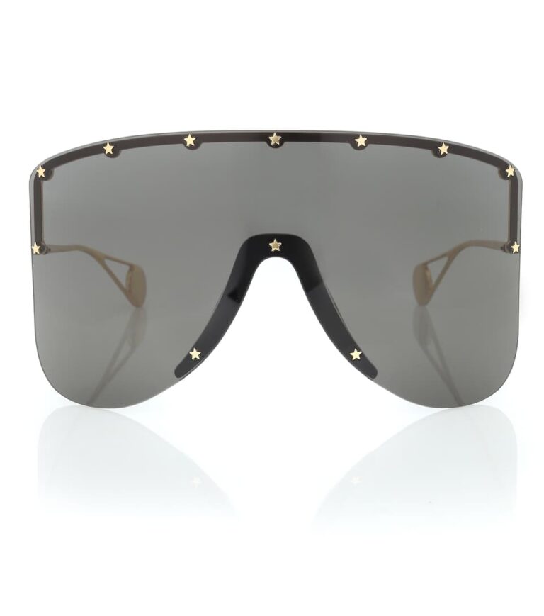 Mengotti Couture® Gucci Mask Gg Logo Hexagonal Acetate Sunglasses1
