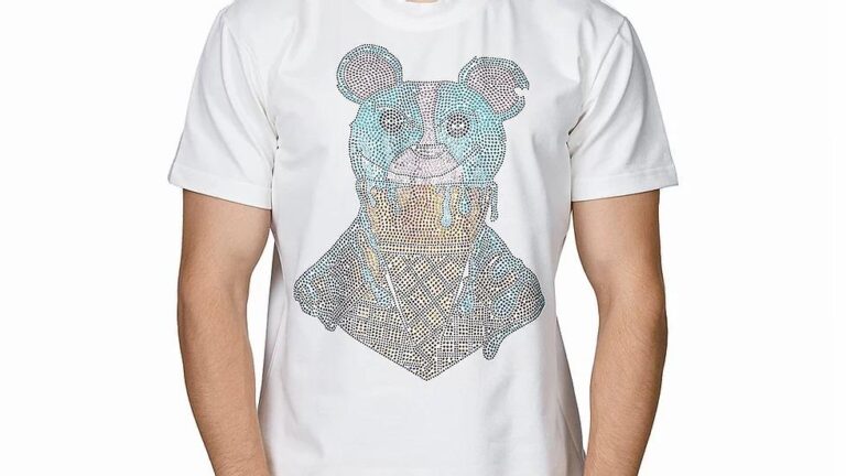 Mengotti Couture® "Ice Teddy Bear" T-Shirt Secret Society House Iceteddybeart Shirtatmengotticoutureinbeirutlebanonandromania 1