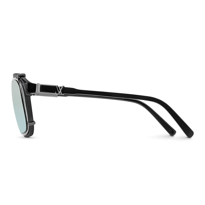 LOUIS VUITTON Z1086E Sunglasses 58-15 145 Gunmetal Gray Black Made in Italy  199