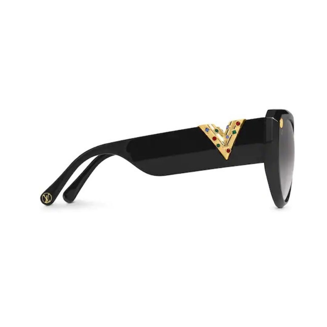 Louis Vuitton Black Gradient My Fair Lady Cat Eye Sunglasses Louis