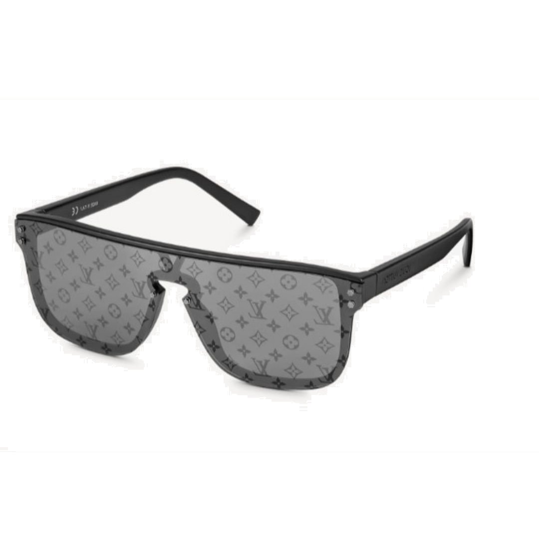 Louis Vuitton LV Waimea L Sunglasses Black Metal. Size W