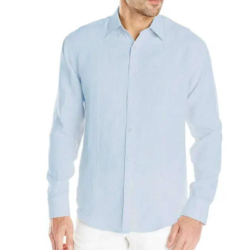 PRIVATE: MENS LINEN SHIRT BLUE