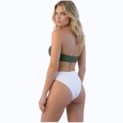 Pale Match High Waist Two Piece Bikini Swimsuit