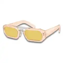 Prada Runway SPR01WS Transparent Yellow Sunglasses