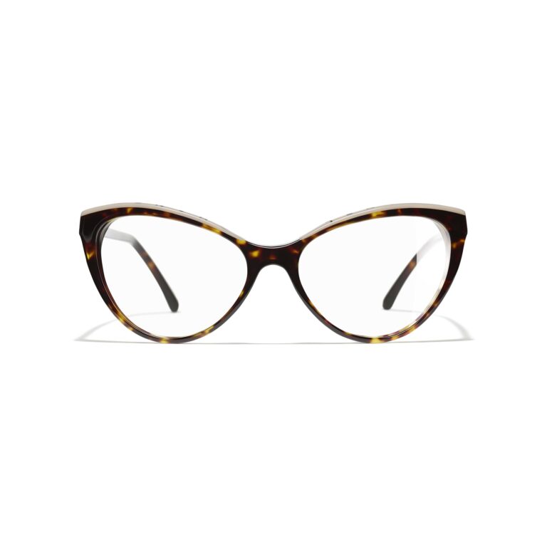 Mengotti Couture® Chanel Paris 3393 Cat Eye Eyeglasses Dark Tortoise Beige Acetate Acetate Packshot Alternative A75209x08101v1682 8820814905374