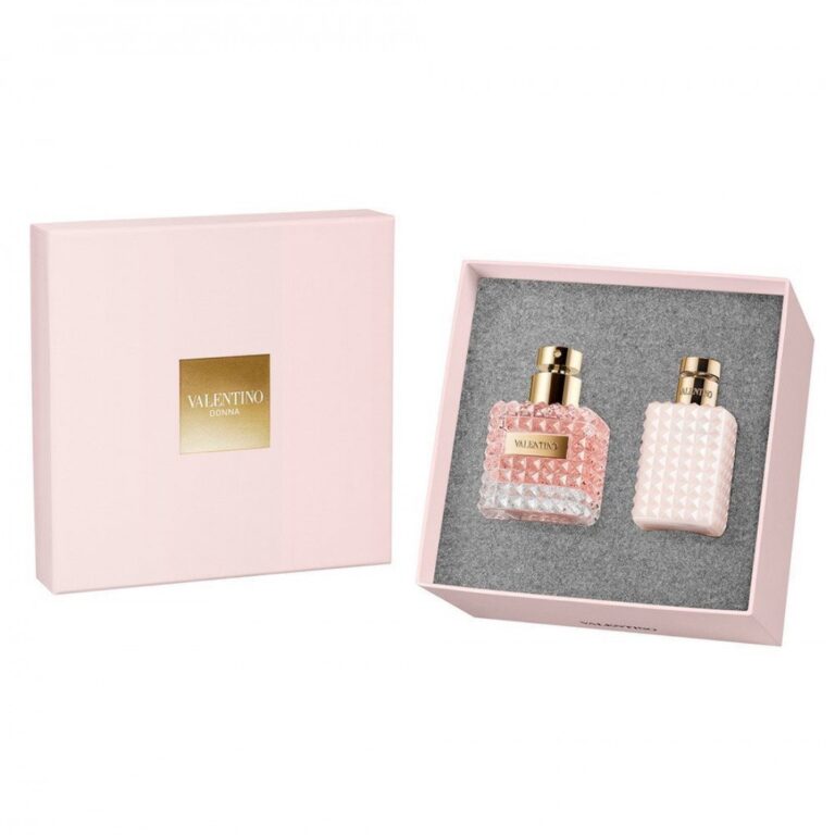Mengotti Couture® Coffret Valentino Donna Valentino Gift Set Edp 50 ML + Bl100 ML Valentino Donna 50ml Eau De Parfum Gift Set