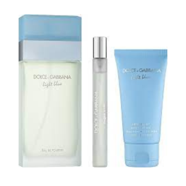 COFF DOLCE & GABBANA LIGHT BLUE EAU DE TOILETTE CHRISTMAS GIFT SET 100ML