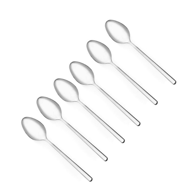 Mengotti Couture® Korkmaz Truva Tea Spoon 6 Pcs, Stainless Steel