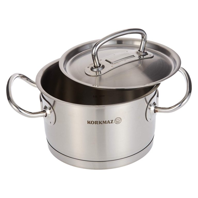 Mengotti Couture® Korkmaz Cooking Pot With Cover, Stainless Steel ( Different Sizes Available ) 61tMPjZkCjL.jpg