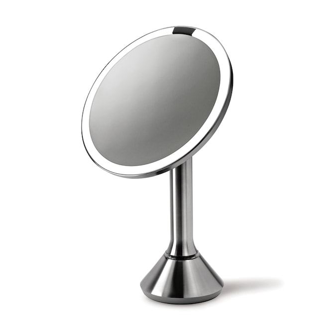 Simplehuman Free Standing Touch Control, Simplehuman 20cm Sensor Mirror Rose Gold