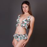 Bikini high waist floral print Two Piece Bikini Swimsuit