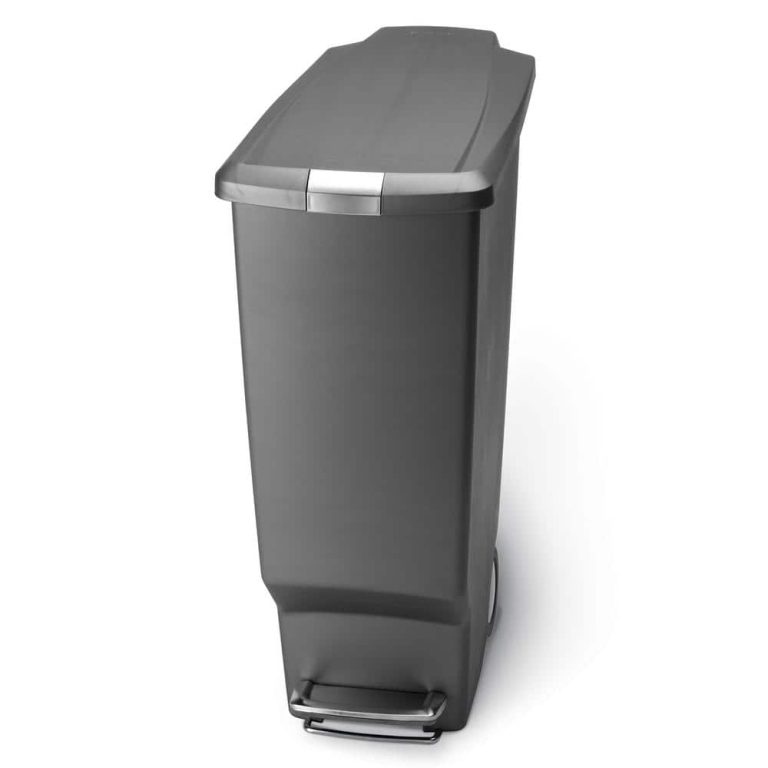 Mengotti Couture® Simplehuman Slim Step Trash Can 40 L Grey