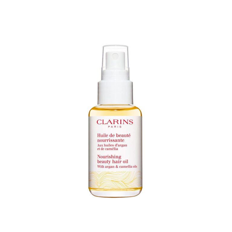 Clarins  Nourishing Beauty Hair Oil With Argan And Camellia Oils