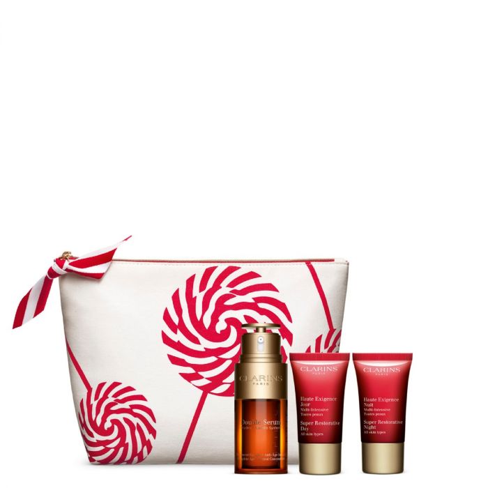 Clarins  Gift Set Ladies Double Serum And Super Restorative Collection Gift Set Skin Care