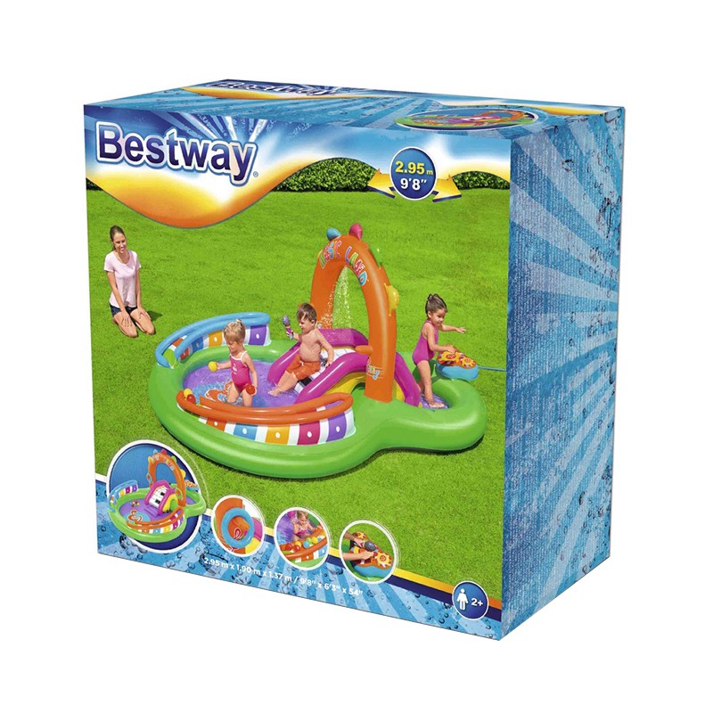 Mengotti Couture® Bestway, H2Ogo! Sing 'N' Splash Inflatable Kids Water Play Center - Bestway 53117 BESTWAY, H2OGO! SING ‘N’ SPLASH INFLATABLE KIDS-1-1