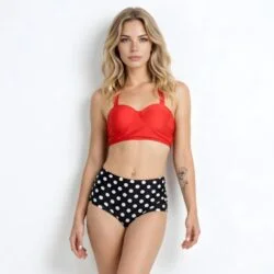Flounced High waist Swimwear
