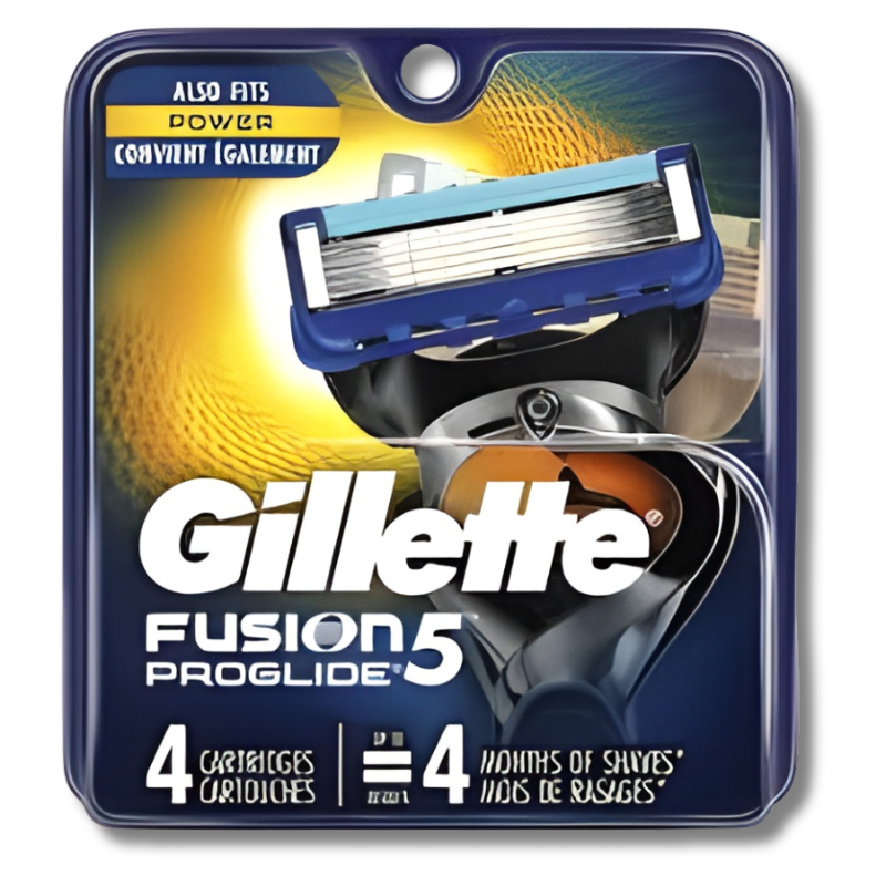 Gillette, Fusion 5 Proglide Men’S Razor Blades Pack Of 4 Gillette-Fusion-5-Proglide-MenS-Razor-Blades-Pack-Of-4.