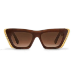 LOUIS VUITTON FAME CAT EYE SUNGLASSES BROWN