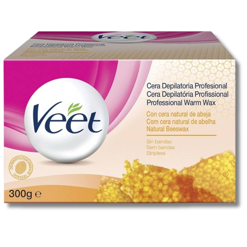 Veet, Depilatory Wax Professional Natural Wax Of Bee, 300 Ml Veet-Depilatory-Wax-Professional-Natural-Wax-Of-Bee-300-Ml