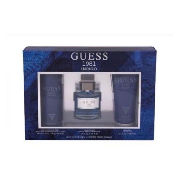 Guess Indigo 1981 Edt 100Ml Coff +Deo Spray+Shgel 200Ml