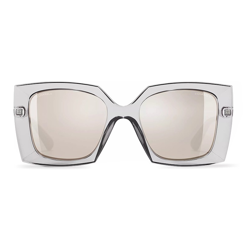 ChanelSquare Sunglasses Ch6051 Grey/Mirror Clear