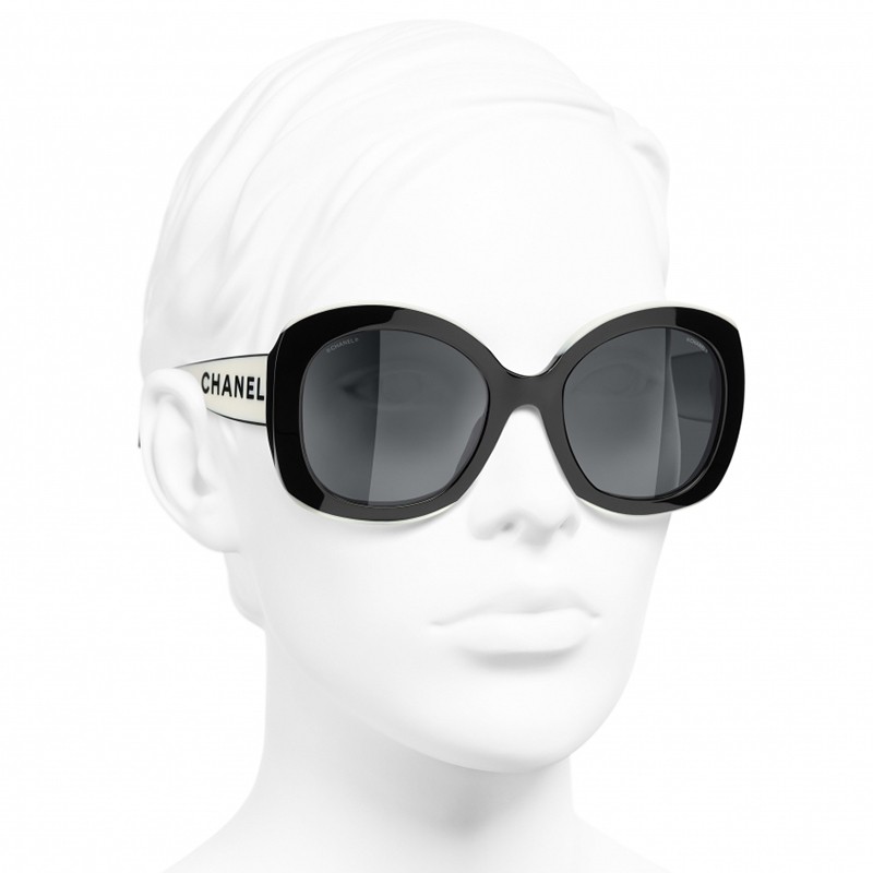 Chanel - Square Sunglasses - Black Pink Gray Gradient - Chanel Eyewear -  Avvenice