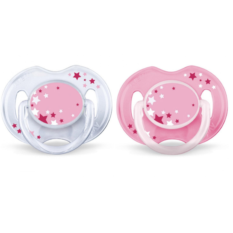 Philips Avent – Baby Pacifiers Night Set Of 2 Rose 0-6 Months Philips Avent – Baby Pacifiers Night Set Of 2 Rose 0-6 Months