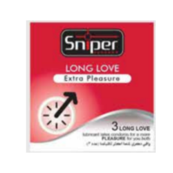 SNIPER CONDOMS LONG LOVE 3PCS