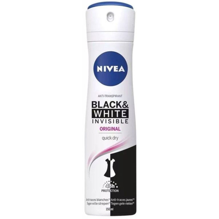 Nivea, Deodorant Spray Invisible For Black & White Clear, 150 Ml