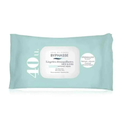 BYPHASSE, MAKEUP REMOVER WIPES 40 UNITS – ALOE VERA