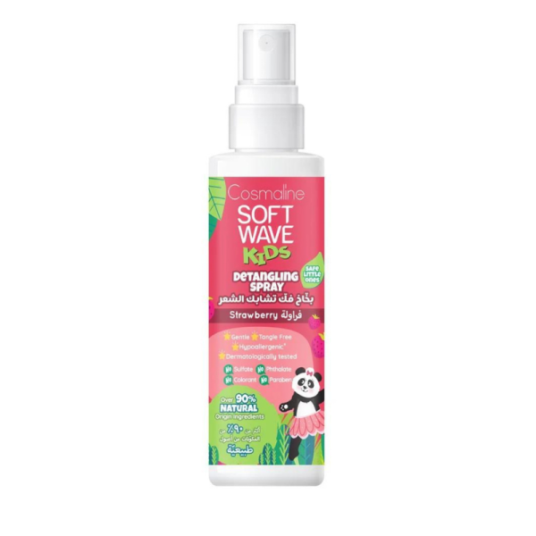 COSMALINE SOFT WAVE KIDS DETANGLING SPRAY STRAWBERRY & 6 NATURAL HERBAL EXTRACTS 125ML