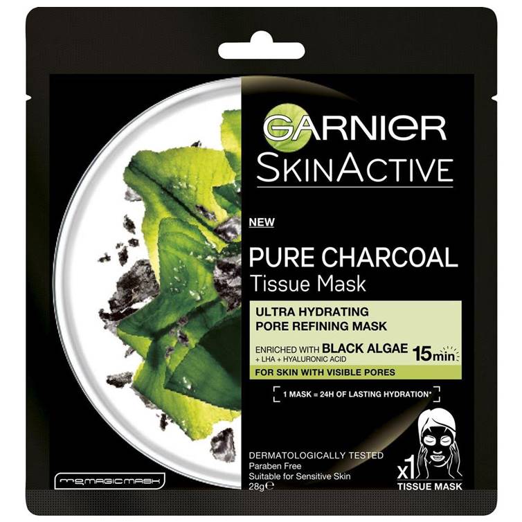 Garnier Charcoal And Algae Hydrating Face Sheet Mask
