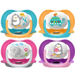 PHILIPS AVENT 2 DECO ULTRA SOFT SOOTHERS 6-18M – MIX ANIMAL