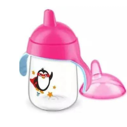 PHILIPS AVENT SIP, NO DRIP CUP 260ML 12M+ PINK