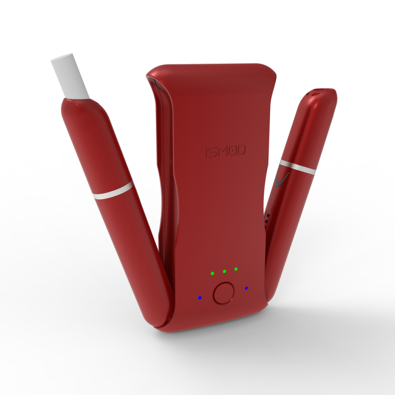 Mengotti Couture® Ismod Ii Plus Tobacco Heating Device Red 5.II_Plus_OpenV_withCig_Red_1024x1024.png