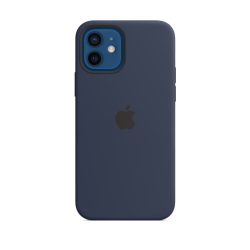 APPLE SILICON CASE FOR IPHONE 12/12 PRO BLUE