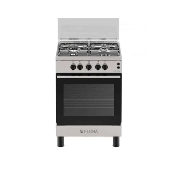 FLORA COOKER 60 CM 4 GAS BURNERS INOX