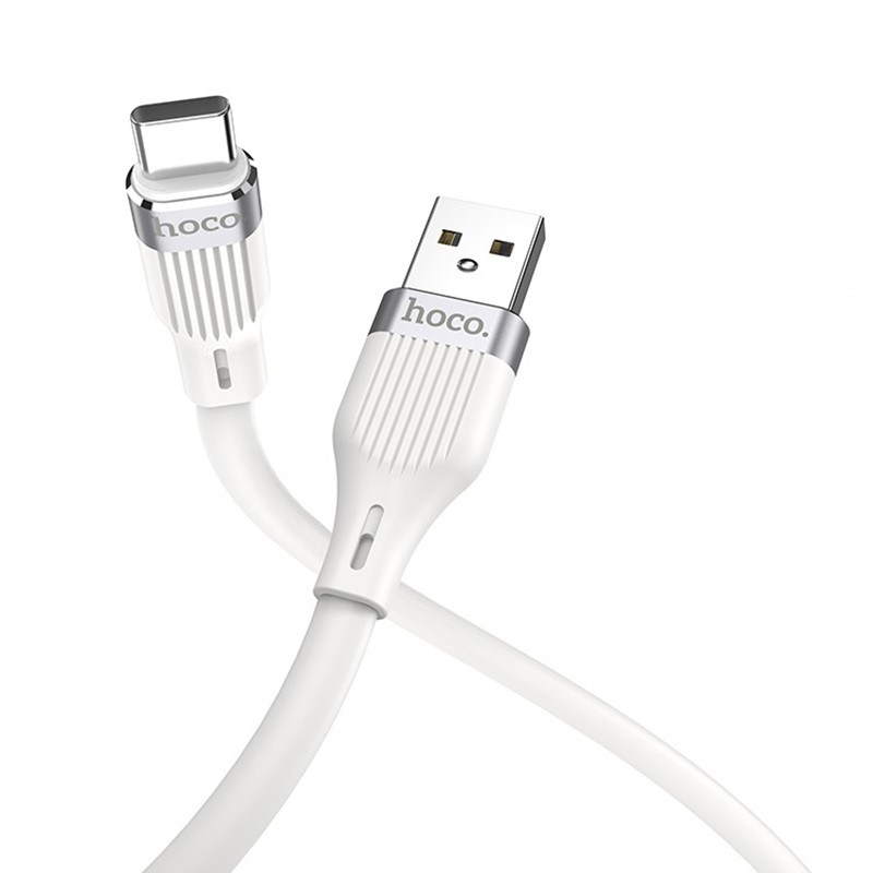 Mengotti Couture® U72 Forest Silicone Charging Cable For Type-C - White U72 FOREST SILICONE CHARGING CABLE FOR TYPE-C – WHITE-1