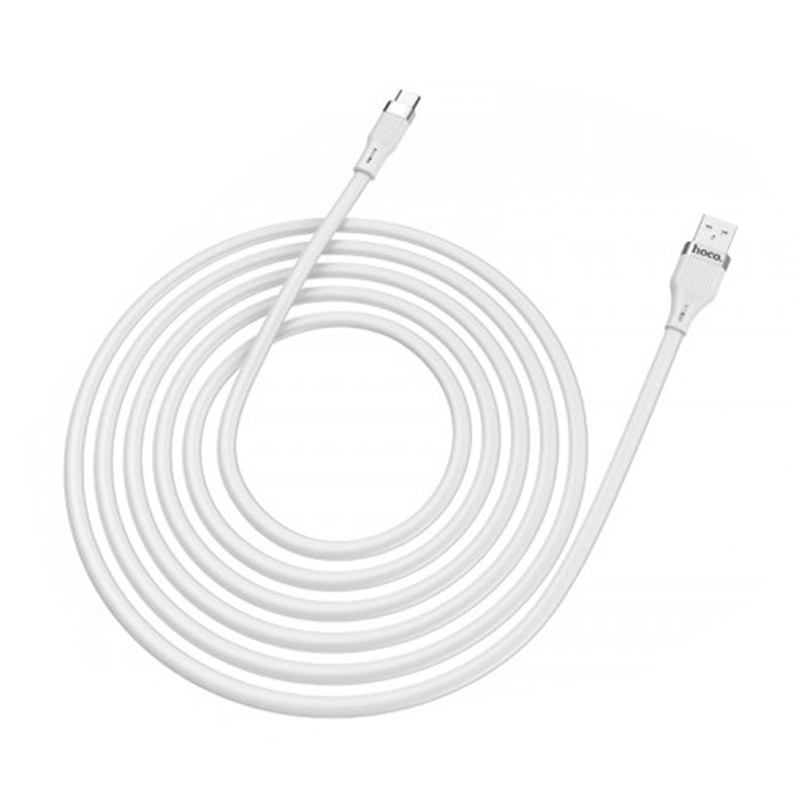 Mengotti Couture® U72 Forest Silicone Charging Cable For Type-C - White U72 FOREST SILICONE CHARGING CABLE FOR TYPE-C – WHITE