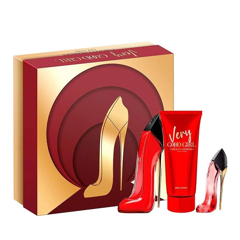 Kit Carolina Herrera Very Good Girl Eau de Parfum Feminino 80ml + BL 100ml  - essentialparfums