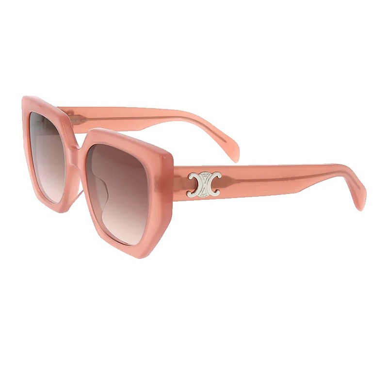 Celine Oversized Sunglasses In Pink /other/ Gradient Brown