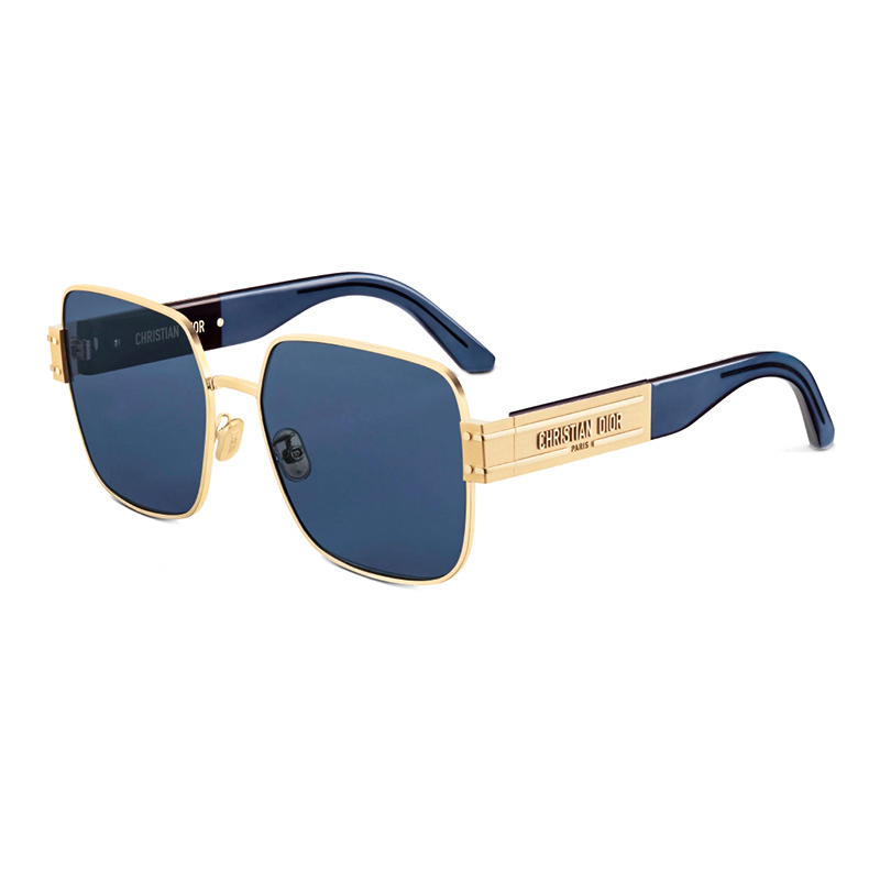 Louis Vuitton Evidence Metal Square Sunglasses Z1585U Gold & Green