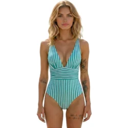 Green Line of Elegance Womens Swimsuit