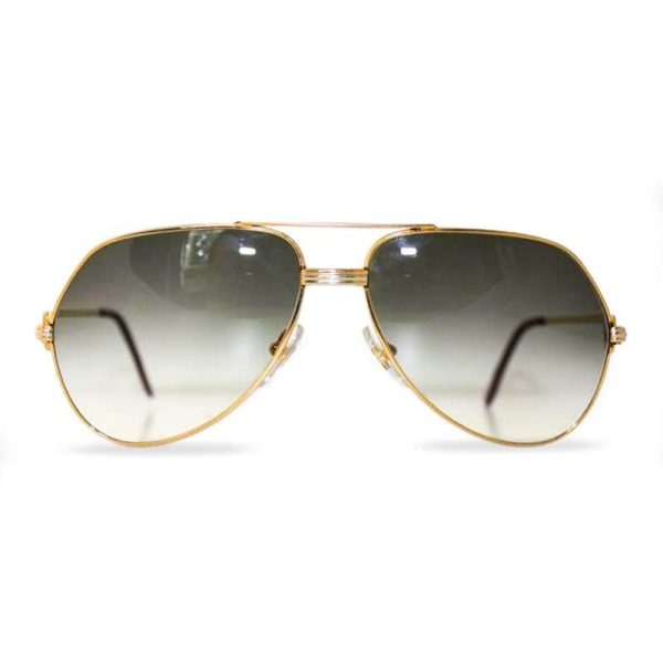 Cartier Vendôme Gold Santos (Large) - Funkykhalou-shop.com Rare Vintage  Sunglasses Lunettes