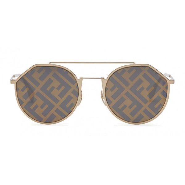 Mengotti Couture® Fendi Eyeline Gold-Coloured Sunglasses Fendi-Eyeline-Gold-Coloured-Sunglasses-1.jpg