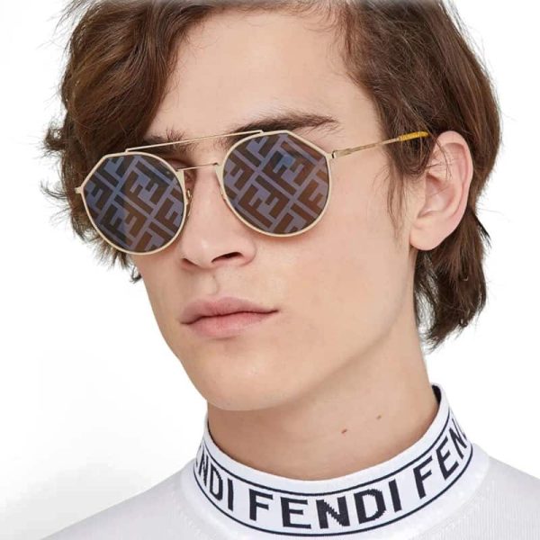 Mengotti Couture® Fendi Eyeline Gold-Coloured Sunglasses Fendi-Eyeline-Gold-Coloured-Sunglasses-4.jpg