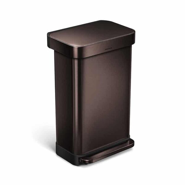 Mengotti Couture® Simplehuman Rectangular Step Can With Liner Pocket 45 L Dark Bronze Steel Simplehuman-Rectangular-45-L-Dark-Bronze-Steel.jpg