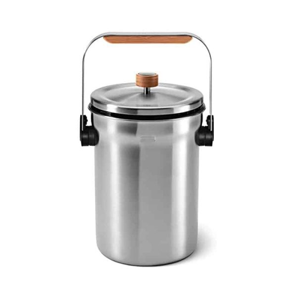 Mengotti Couture® Simplehuman Compost Pail, Stainless Steel Simplehuman-Slim-Pedal-Bin-45-L-Brushed-Stainless-Steel.jpg