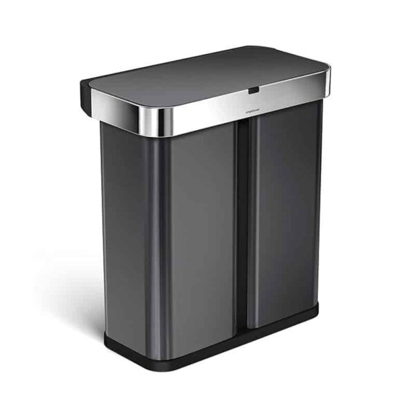 Mengotti Couture® Simplehuman Touch-Free Rectangular Kitchen Sensor Trash Can 58 L Black Simplehuman-Touch-Free-Rectangular-Kitchen-Sensor-Trash-Can-58-L-Black.jpg